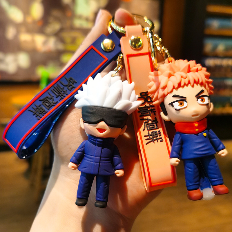 Gojo Anime Merchandise - سلسلة مفاتيح شخصيات أنمي كرتونية من