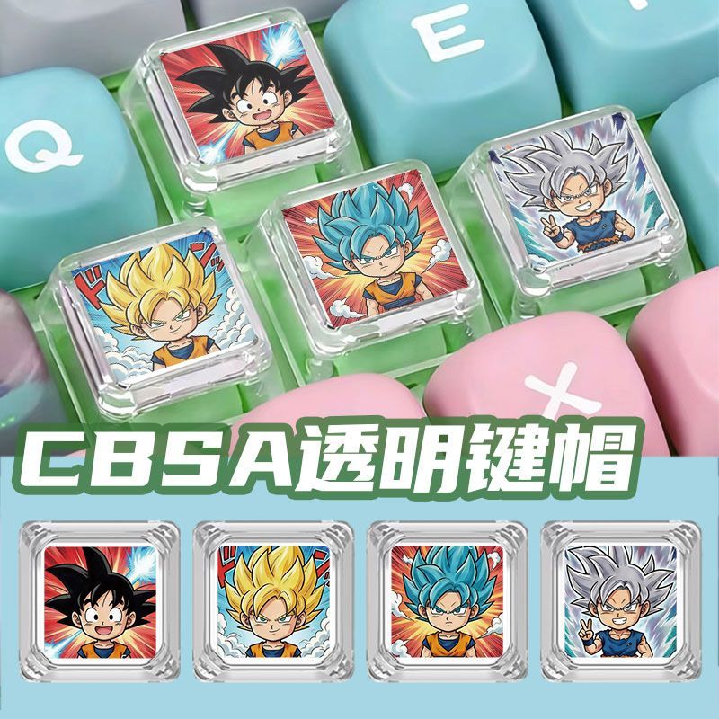 Keycap Artisan Anime - أغطية مفاتيح كرتونية لدراغون بول سوبر