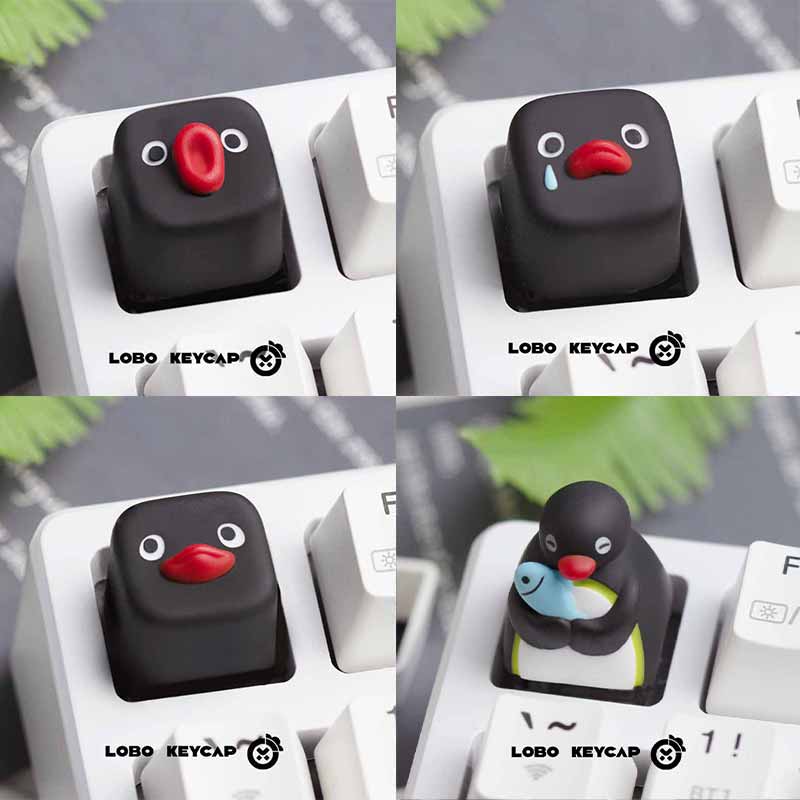 Keycap Artisan Anime - لطيف Pingu أنيمي سلسلة البطريق شخصية