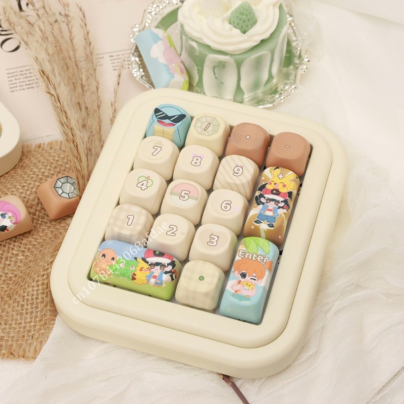 Keycap Artisan Anime - أغطية مفاتيح أنمي بوكيمون بارتفاع MOA،