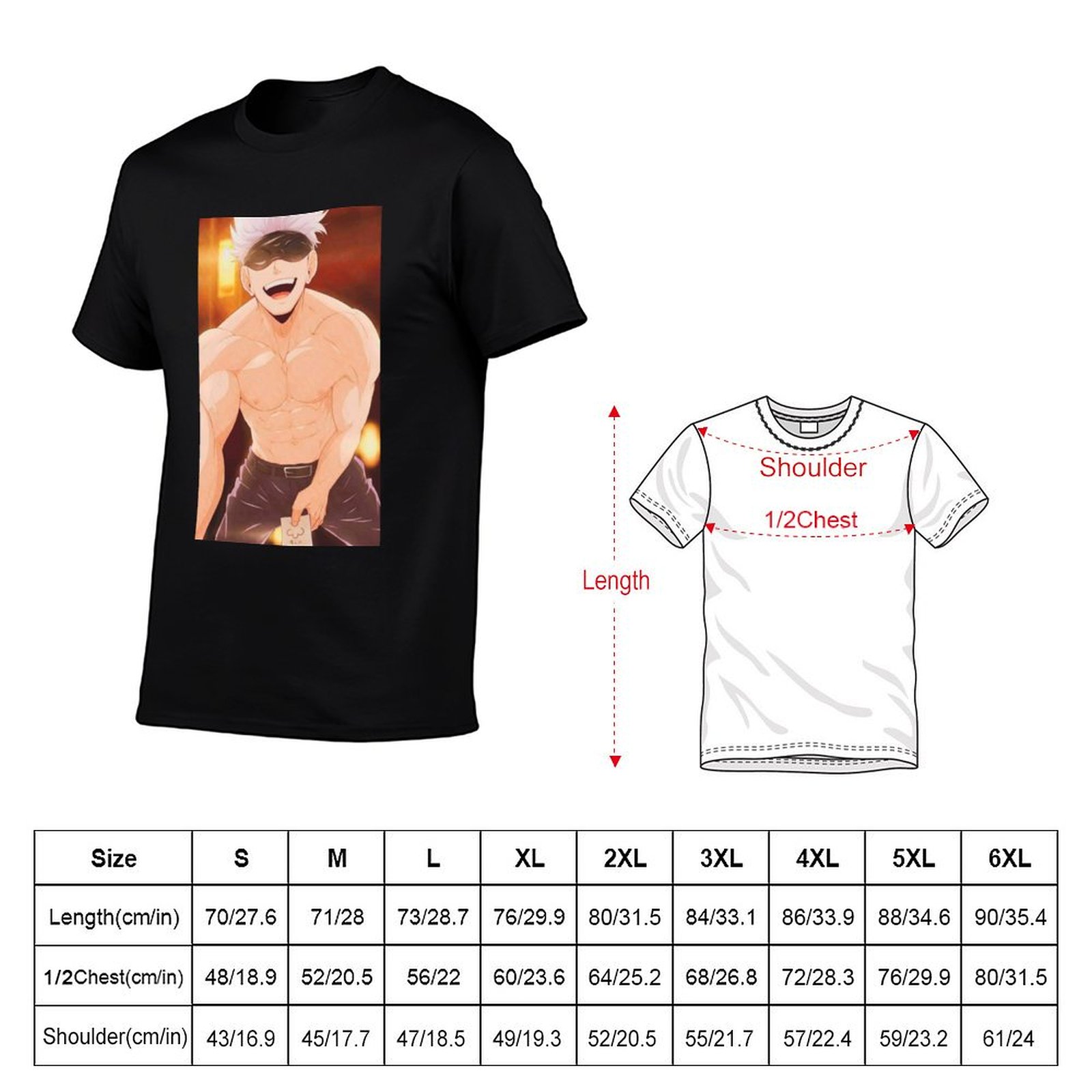 تي شيرت جوجو ساتورو ميرتشاندائ - مراجعة Gojo Anime Merchandise وسعره
