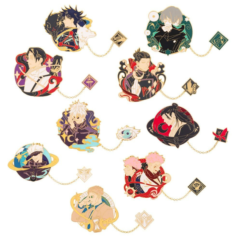 دبابيس معدنية إبداعية من سلسلة - مراجعة Gojo Anime Merchandise وسعره