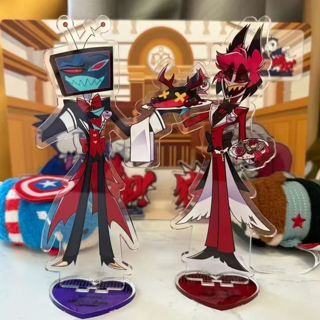 2 قطعة ملحقات أنيمي Hazbin Ala - مراجعة Acrylic Stand Figure وسعره