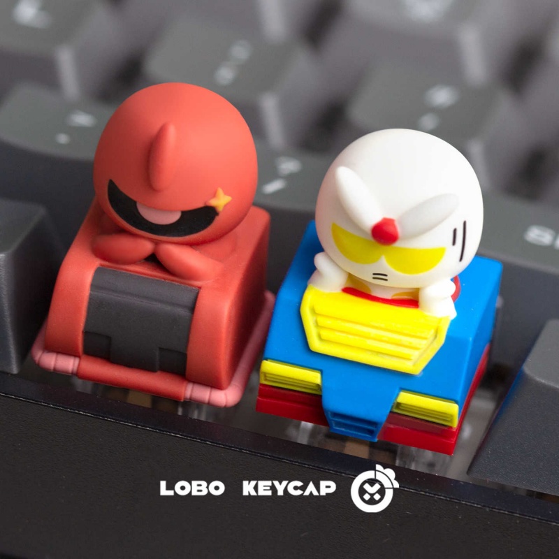 لوبو تشيبي غاندام زاكو غطاء مف - مراجعة Keycap Artisan Anime وسعره